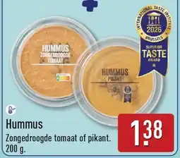 ALDI Hummus Zongedroogde tomaat of pikant aanbieding