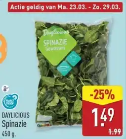 ALDI Daylicious Spinazie aanbieding