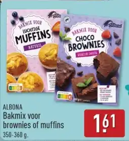 ALDI Albona Bakmix voor Brownies of Muffins aanbieding