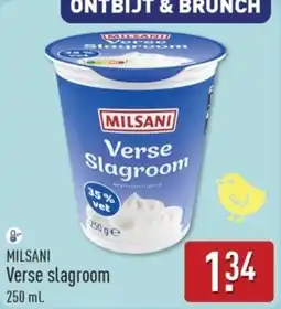 ALDI Milsani Verse Slagroom aanbieding