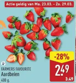 ALDI Farmers Favourite Aardbeien aanbieding