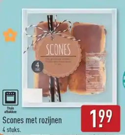 ALDI Scones met Rozijnen aanbieding
