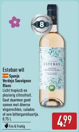 ALDI Esteban wit aanbieding