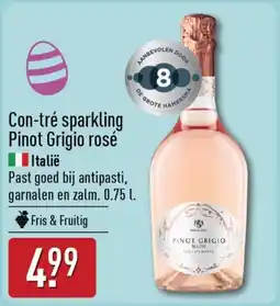 ALDI Con-tré sparkling pinot grigio rose aanbieding