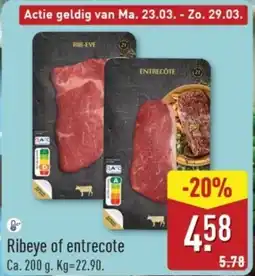 ALDI Ribeye of Entrecote aanbieding