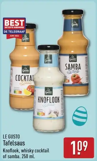 ALDI Le Gusto Tafelsaus aanbieding