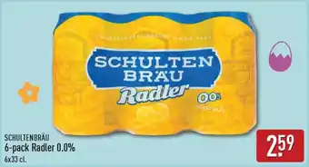 ALDI Schultenbräu Radler 0.0% aanbieding
