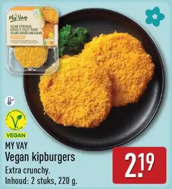 ALDI My Vay Vegan Kipburgers aanbieding