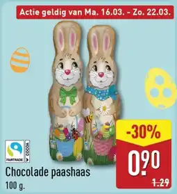 ALDI Chocolade Paashaas aanbieding