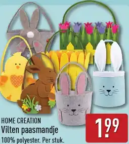 ALDI Home Creation Vilten paasmandje aanbieding