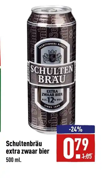 ALDI Schultenbrau extra zwaar bier 500ml aanbieding