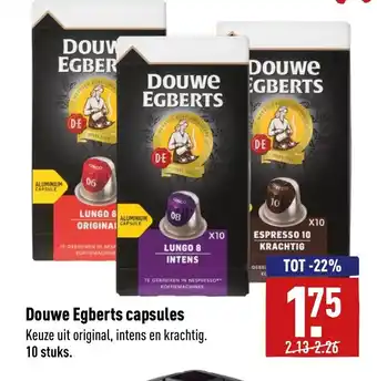 ALDI Douwe egberts capsules aanbieding