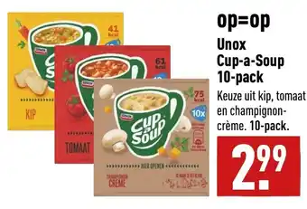 ALDI Unox cup-a-soup 10-pack aanbieding