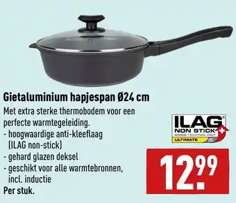 ALDI Gietaluminium hapjespan 24cm aanbieding