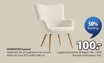 Jysk HUNDESTED fauteuil aanbieding