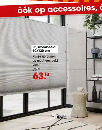 Kwantum Plissé gordijnen op maat gemaakt aanbieding