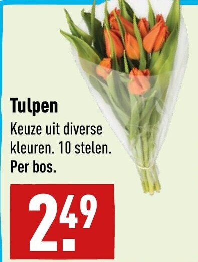 Tulpen aanbieding bij ALDI