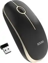 Bol.com Sounix Draadloze Muis - 2.4G - Laptop en Computer - DPI 1600 - Stil - Zwart aanbieding