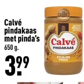 ALDI Calve pindakaas met pinda's 650g aanbieding