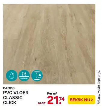 Praxis Cando Pvc Vloer Classic Click aanbieding