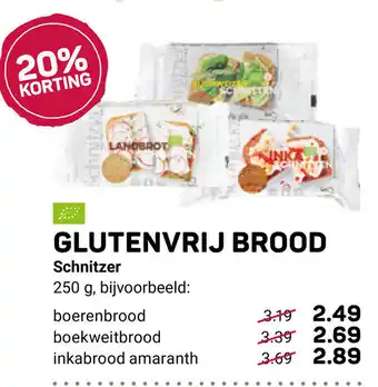 Ekoplaza Glutenvrij brood 250g aanbieding