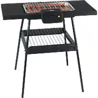 Bol.com Tristar Elektrische Barbecue Staand BQ-2870 - Te gebruiken als Tafel BBQ - 36,5 x 25,5 cm - Zwart aanbieding