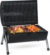 Bol.com MaxxGarden Houtskool Barbecue - Grilloppervlak (LxB) 38 x 52 cm - Met Dubbel Grill Vlak - Zwart aanbieding