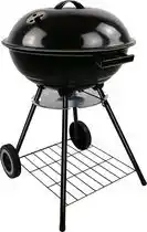 Bol.com BBQ collection Barbecue Rond - Kogelbarbecue - Houtskool BBQ - met Deksel en Wielen - Opbergrooster aanbieding