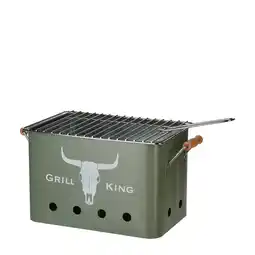 Bol.com Grill King Houtskoolbarbecue Rechthoek - Mat Zwart - 32x20x20 cm aanbieding