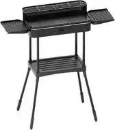 Bol.com Elektrische Barbecue - Formaat Barbecue (LxBxH) 51x14x38 cm - Staand - Zwart aanbieding