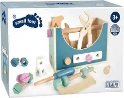 Bol.com Small Foot - Houten Gereedschapskist Nordic 2in1, 28dlg aanbieding