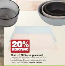 Discus District 70 Serve placemat aanbieding
