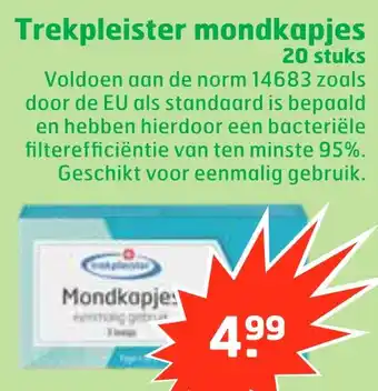 Trekpleister Trekpleister mondkapjes aanbieding