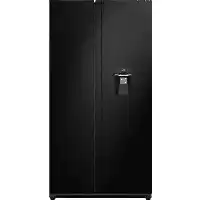 Bol.com Bella BSBS-455.1WBE - Amerikaanse koelkast - Waterdispenser - Display - Zwart aanbieding