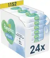Bol.com Pampers Harmonie Aqua Babydoekjes 24 Verpakkingen = 1152 Babydoekjes aanbieding