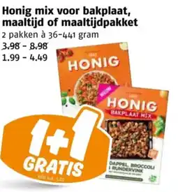 Poiesz Honig mix voor bakplaat, maaltijd of maaltijdpakket aanbieding