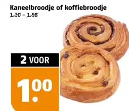 Poiesz Kaneelbroodje of koffiebroodje aanbieding