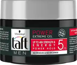 Bol.com Schwarzkopf Taft Men - Haargel - Power Extreme Gel - 5 - 250ml aanbieding