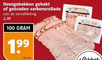 Poiesz Ovengebakken gehakt of gebraden varkensrollade aanbieding
