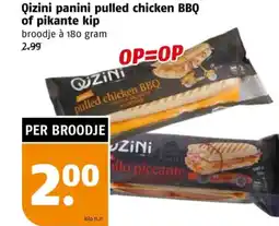 Poiesz Qizini panini pulled chicken BBQ of pikante kip aanbieding