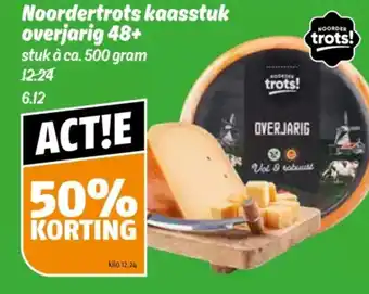 Poiesz Noordertrots kaasstuk overjarig 48+ aanbieding