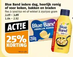 Poiesz Blue band iedere dag, heerlijk romig of voor koken, bakken en braden aanbieding
