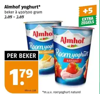 Poiesz Almhof yoghurt aanbieding