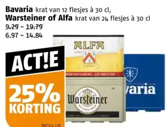 Poiesz Bavaria Warsteiner of Alfa aanbieding