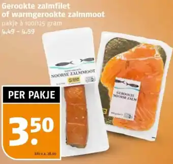 Poiesz Gerookte zalmfilet of warmgerookte zalmmoot aanbieding