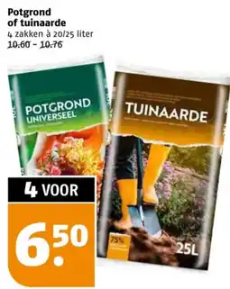 Poiesz Potgrond of tuinaarde aanbieding