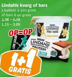 Poiesz Lindahls kvarg of bars aanbieding