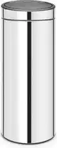 Bol.com Brabantia Touch Bin Prullenbak - 30 liter - Brilliant Steel aanbieding