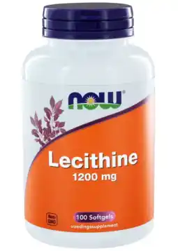De Online Drogist Now Lecithine 1200mg Softgels aanbieding