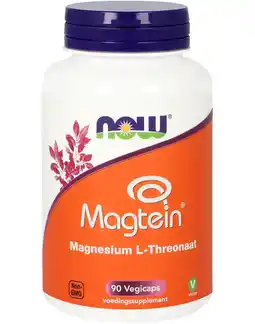 De Online Drogist NOW Magtein Magnesium L-Threonaat Capsules 90VCP aanbieding